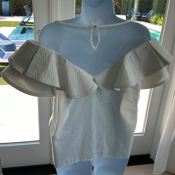 GARCIA WOMENS WHITE COTTON TOP LARGE - Picture 3 of 7